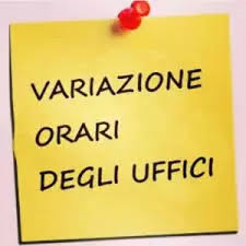 Nuovo orario uffici comunali